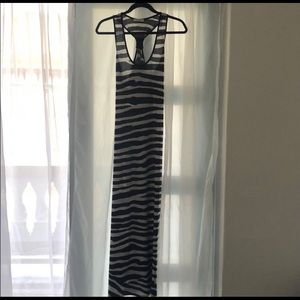 Macy Dress Navy Zebra print Calvin Klein